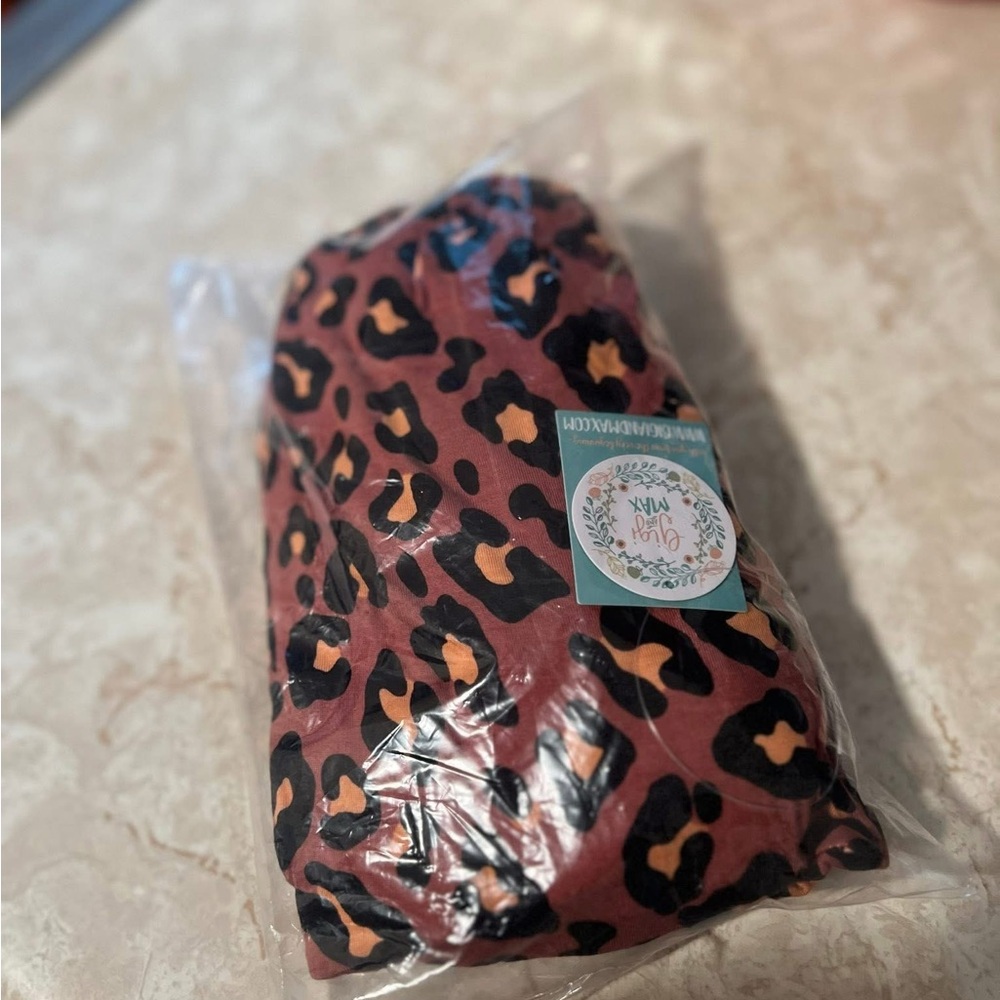Gigi & Max Leopard changing pad cover NWT